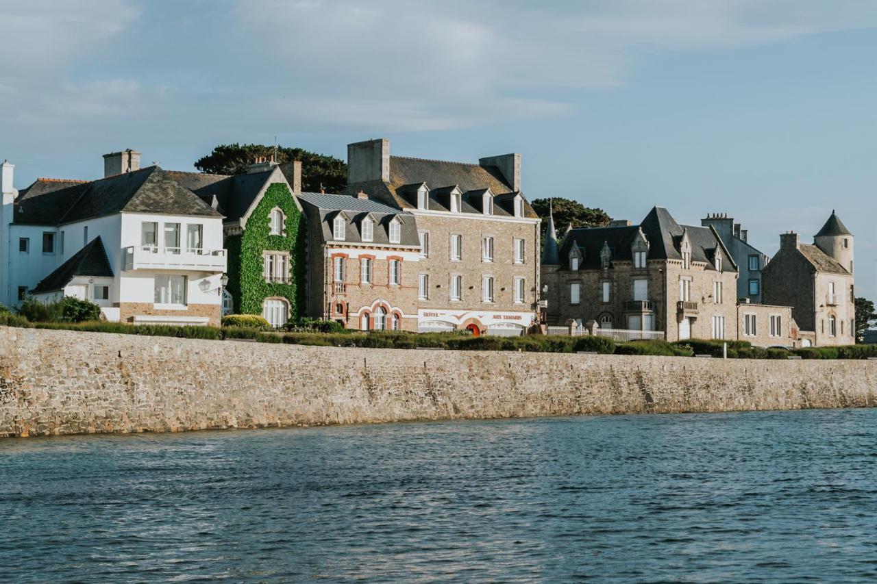Hotel Aux Tamaris - Vue Mer Roscoff Kültér fotó
